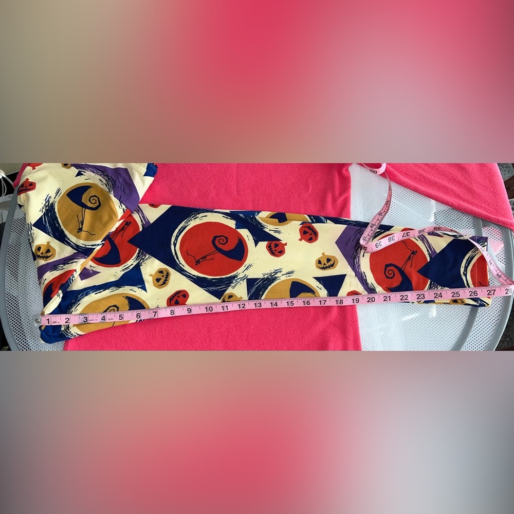 LuLaRoe butter soft leggings Disney Nightmare Before Christmas size T&C XL XXL - Picture 6 of 7